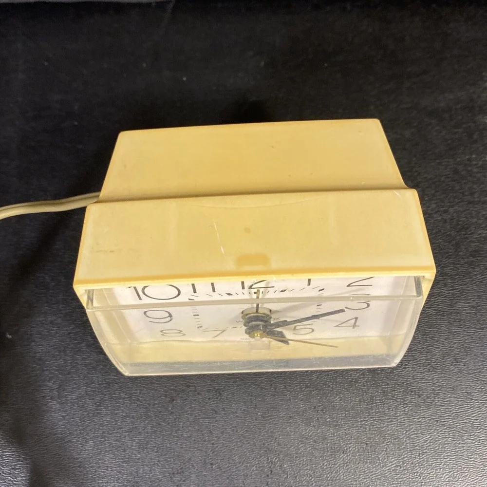 Westclox Bold II Model 22189 Corded Alarm Clock Tested Working Mcm Beige Vintage